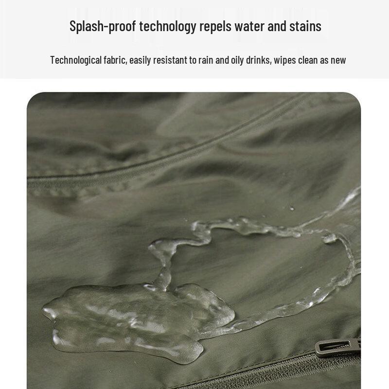 ROMON Men's Hooded Windproof Business Casual Jacket