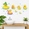 Cartoon Animal Little Yellow Duck Wall Sticker Bathroom Wall Decoration Waterproof and Moisture-proof Sticker Self Adhesive Wall Decals