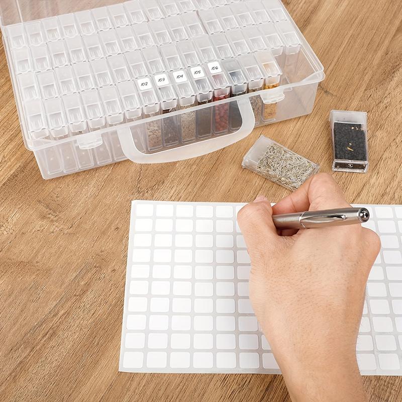 Aufbewahrungsbox aus Kunststoff DIY Diamantmalerei Perlen Charms Schmuckzubehör Organizerbox Transparent Rechteckig Perlenorganizer