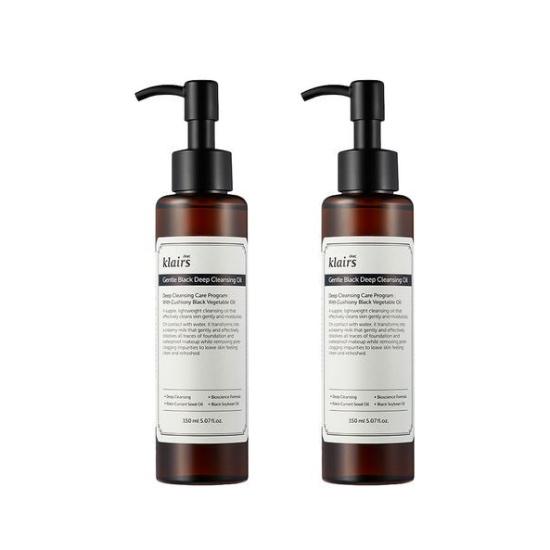 KLAIRS Gentle Black Deep Cleansing Oil 150ml (3 Options)