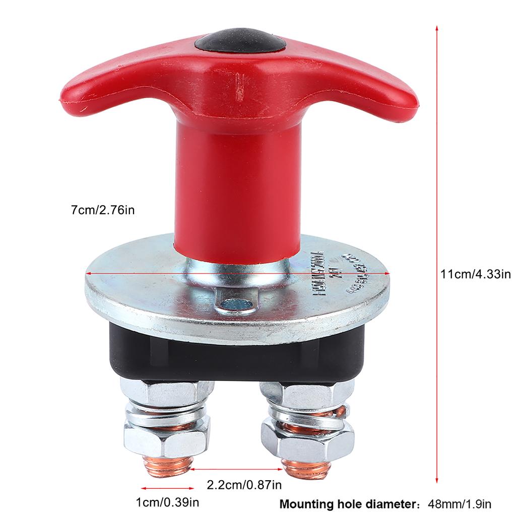 150A 250A Power Kill Switch Battery Isolator Switch Disconnect Universal for Car Fire Fighting Truck 12V 24V