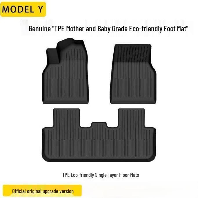 Complete Floor Mat Set for Tesla Model 3/Y (Refreshed Version) - Car Accessories Body Kit