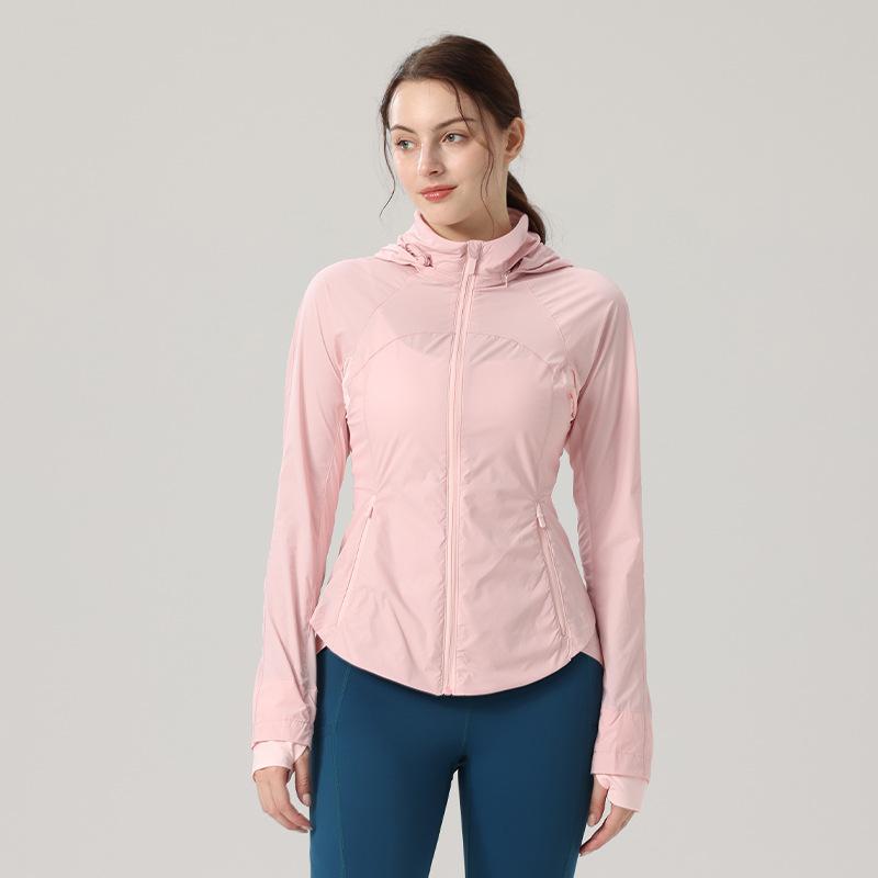Beliebte Outdoor-Sportarten Sonnenschutz Leichte Eis Yoga Jacke