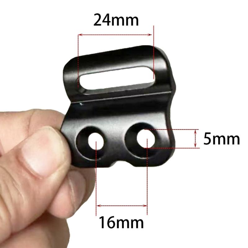 Road Bike Front Repair Plate, Metal Fixing Mount Part with Two Countersunk Openings for Daily Use, Service, Mount Care, and Repair Work