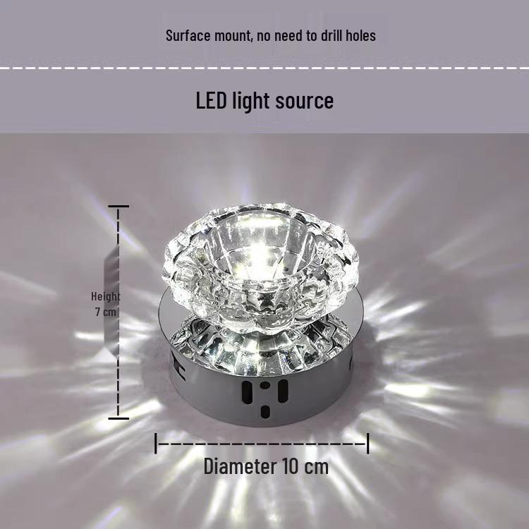 Spot de Teto Embutido LED para Corredor - Design Olho de Gato Alvo para Sala de Estar