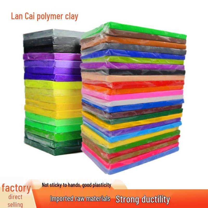 Children's DIY Polymer Clay Sculpture Kit - 500g Pottery & Colored Clay for Doll Making and Strange Stone Base Simulation