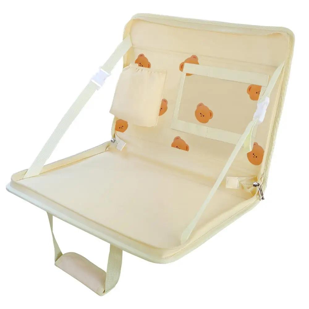 

Folding Car Steering Wheel Tray Car Back Seat Notebook Small Table in-car Multi-functional Storage in-car Storage Device