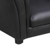 Toddler Chair Single Seater Kids Sofa Set, 54 x 42 x 41cm, Kids Sofa with Stool, Black