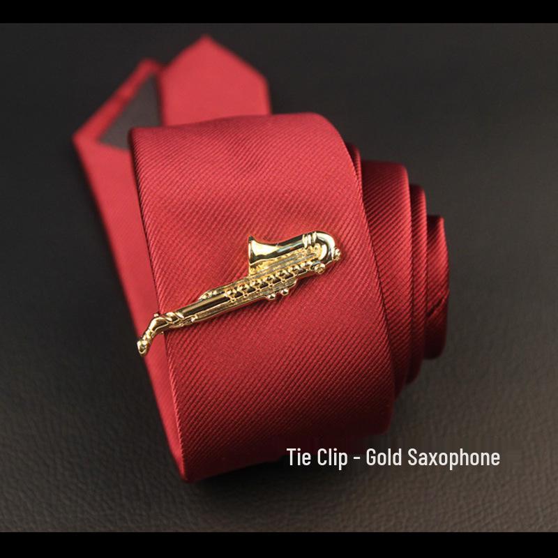 Men's Stylish Silver & Gold Tie Clip Set - Modern, Sleek Designs