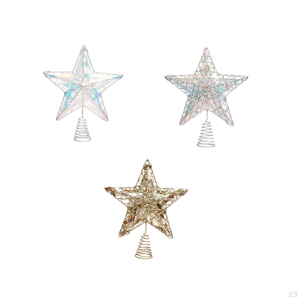 Christmas Tree Top Star Decoration Cute Festive Xmas Ornament for Living