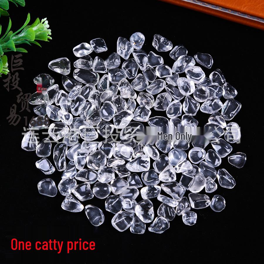 Natural Himalayan Translucent White Crystal Gravel Ornament