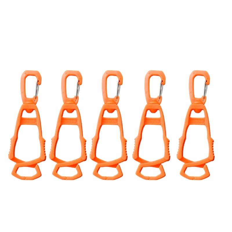Multipurpose Clip Hook for Outdoor Organization Plastic Clamps with Nonslip Grip for Camping Hiking Accessories