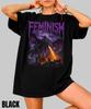 Vintage Feminism Dragon 90s Graphic T-Shirt,Metal Style Feminism Tee,Women's Rights Shirt,Burn The Patriarchy Shirt,Dark Art Feminist Shirt