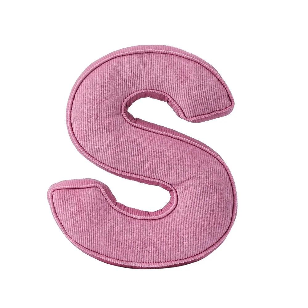 Alphabet 26 Lamb Fleece Letter Plush Toy Pillow Soft Nap Soothing Cushion For Toddlers Babies Nursery Photo Prop Birthday Gift