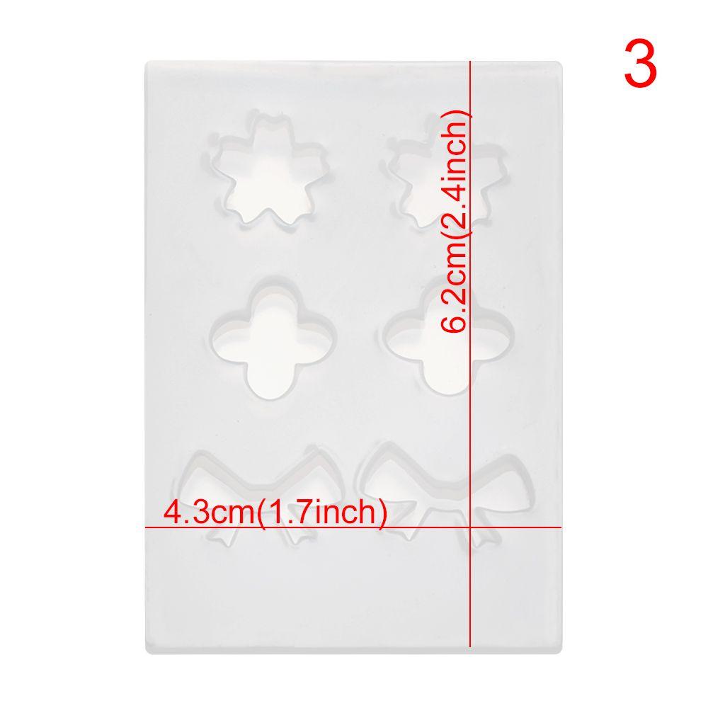 Glue Keychain Necklace Crystal Epoxy Mold Resin Silicone Molds Pendant Mould Earrings Mould