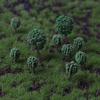 20Pcs Shrub Vegetation Military Scene Sand Table Landscape Tree Model Deor