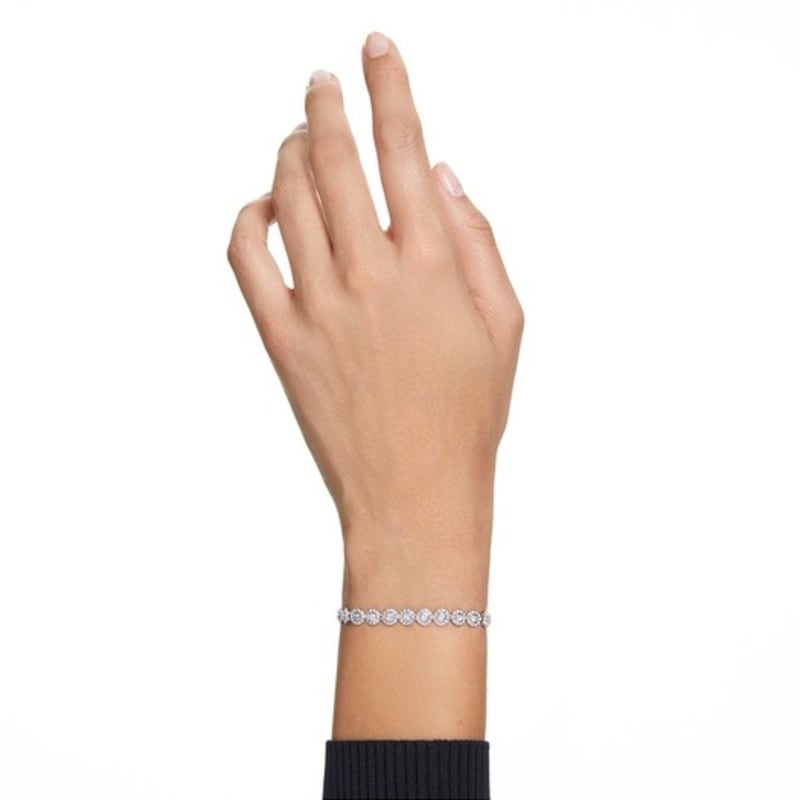 Swarovski Una Brățară de Tenis Angelic Rodiu M 5071173