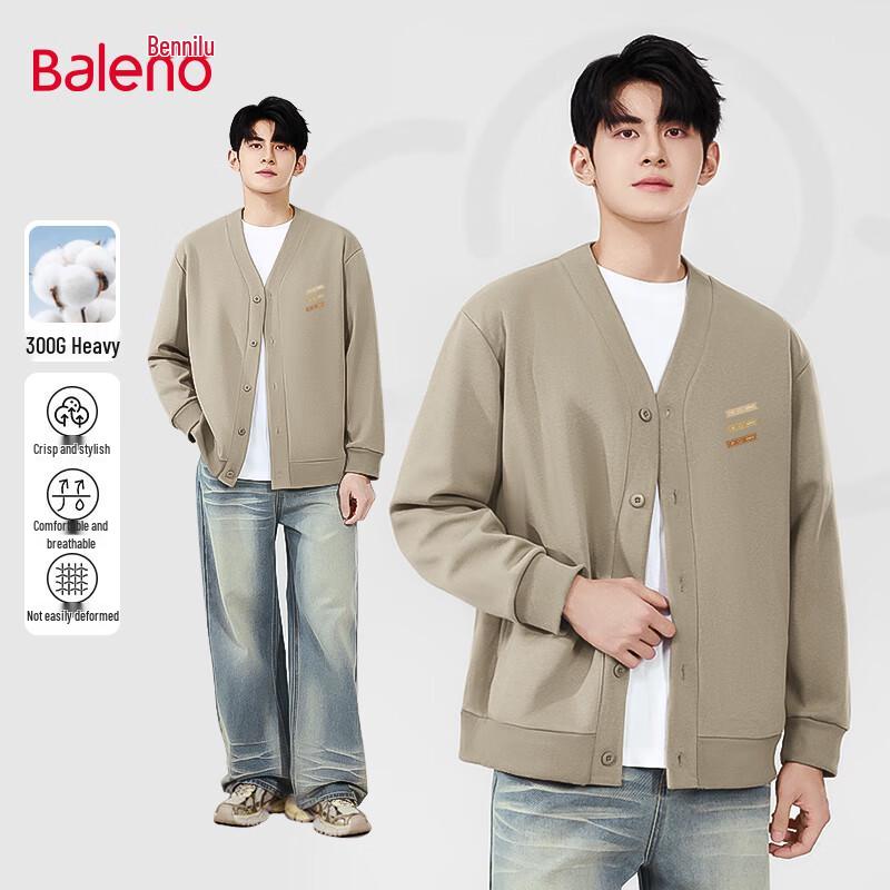 

Baleno Men s V-Neck Cardigan Jacket with JPB Stripe Print L