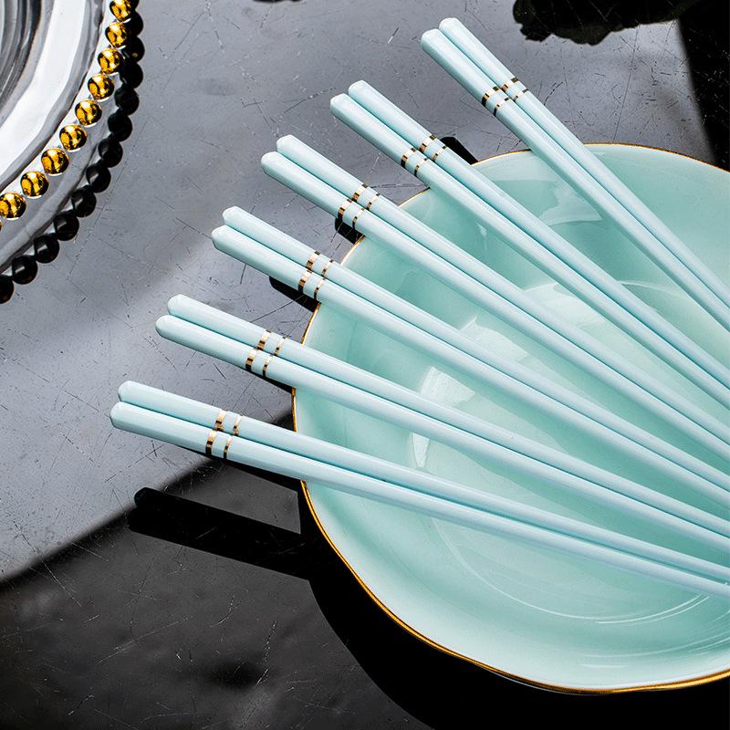 High-Temperature Resistant Luxury Macaron Color Ceramic Chopsticks - Easy To Clean