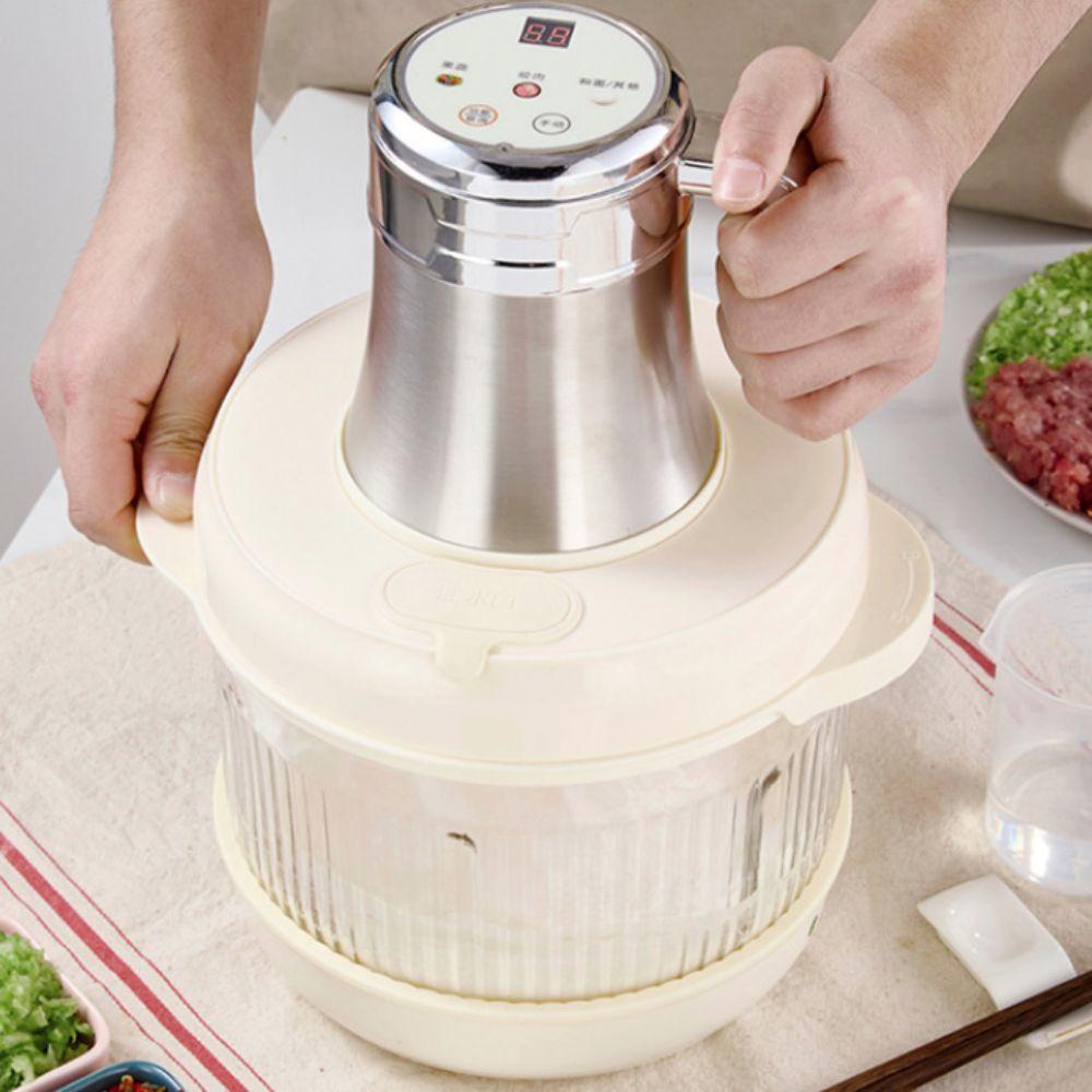 Large Capacity Automatic Meat Grinder Efficient Effort-saving Automatic Kneading Machine Non-slip Base Vegetables Chopper