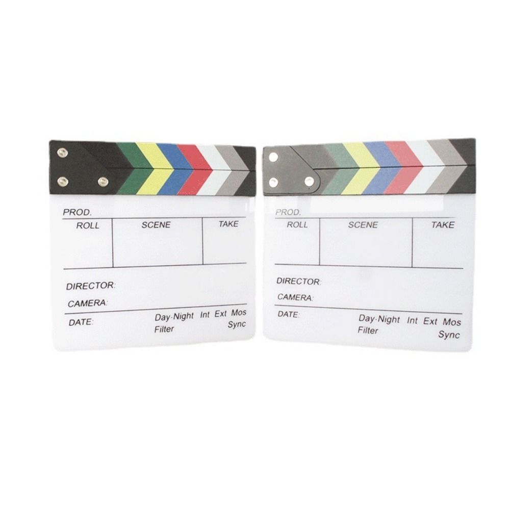 Prop Photography Prop Regisseur Board Acrylic Video Film Clapboard Regisseur Scene Clapperboard  TV