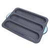 Silicone Bread Pan Nonstick Heat Resistant Perforated French Bread Baking Pan Cake Pan with Anti Slip Handles