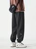 Dingfengbaoluo Men's Japanese Style Loose Fit Workwear Jogger Pants