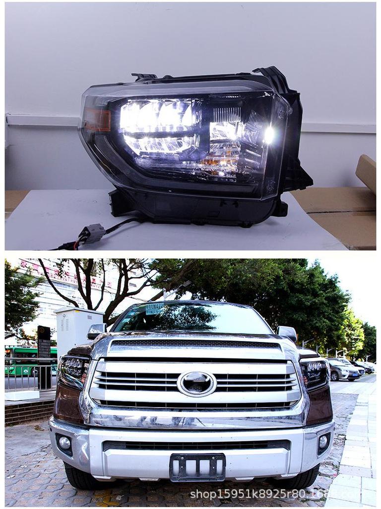 Full LED Headlight Assembly with Sequential Turn Signal for 2014-2018 Toyota Tundra