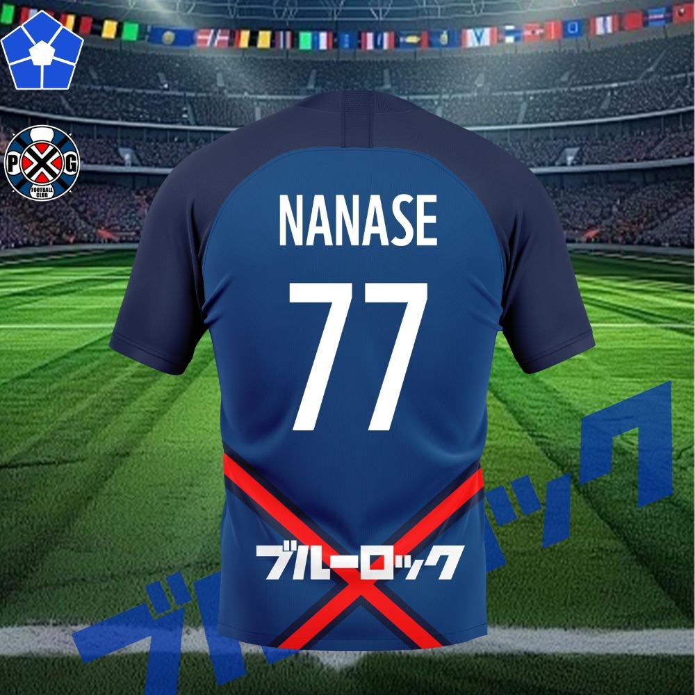 P.X.G Blue Lock Tee Anime Paris X Gen Jersey Football Uniform No.9 Rin Shidou Cosplay T Shirts Casual Sports Custom Name Tops