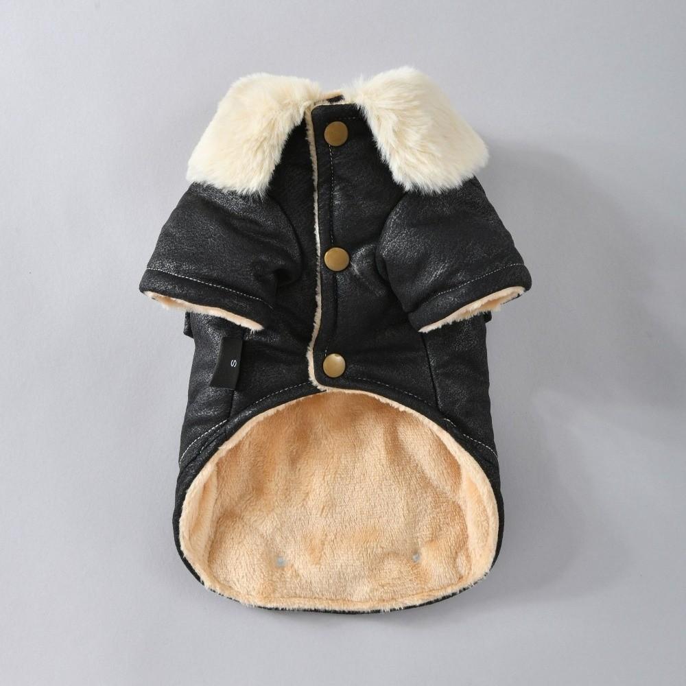 Fur Lining Fur Jacket Windproof Feature Warm Pet Clothes Warm Pet Winter Coat Winter