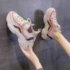 Spring and summer new flying woven dad shoes platform comfortable sports shoes socks mouth running single shoes women's shoes