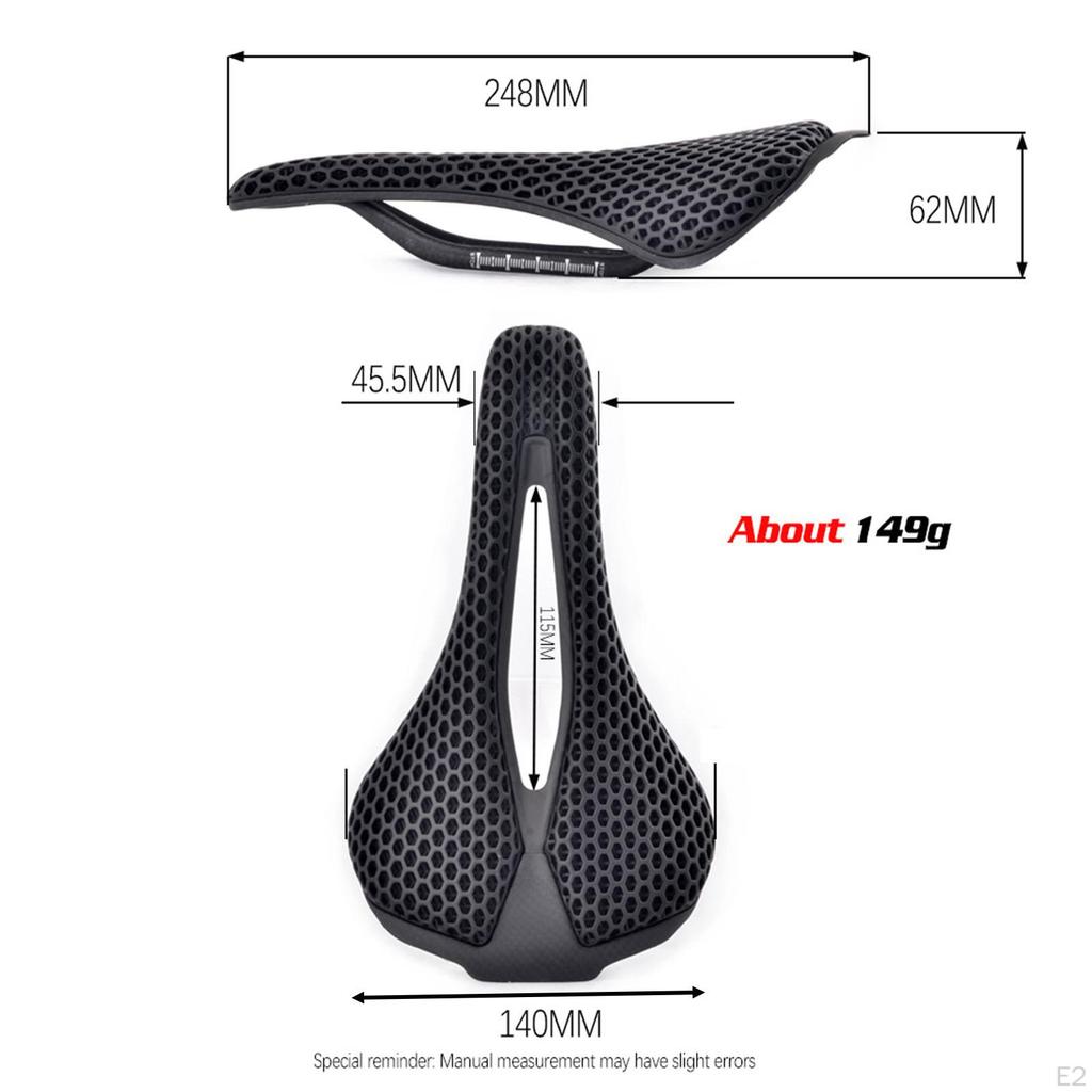 Cyklistická podložka sedla na kolo Snadná instalace Měkká pohodlná vyhloubená podložka na kolo na kolo