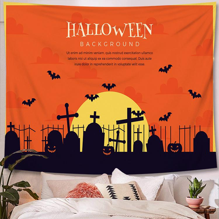 Scary Blood Palm Halloween Wall Tapestry Rug  Party  Covering  for Home Bar  Decor