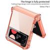 Transparent TPU Shockproof Case Galaxy Z Flip 3 4 Flexible Bumper With Air Cushion Protection Hinge Guard