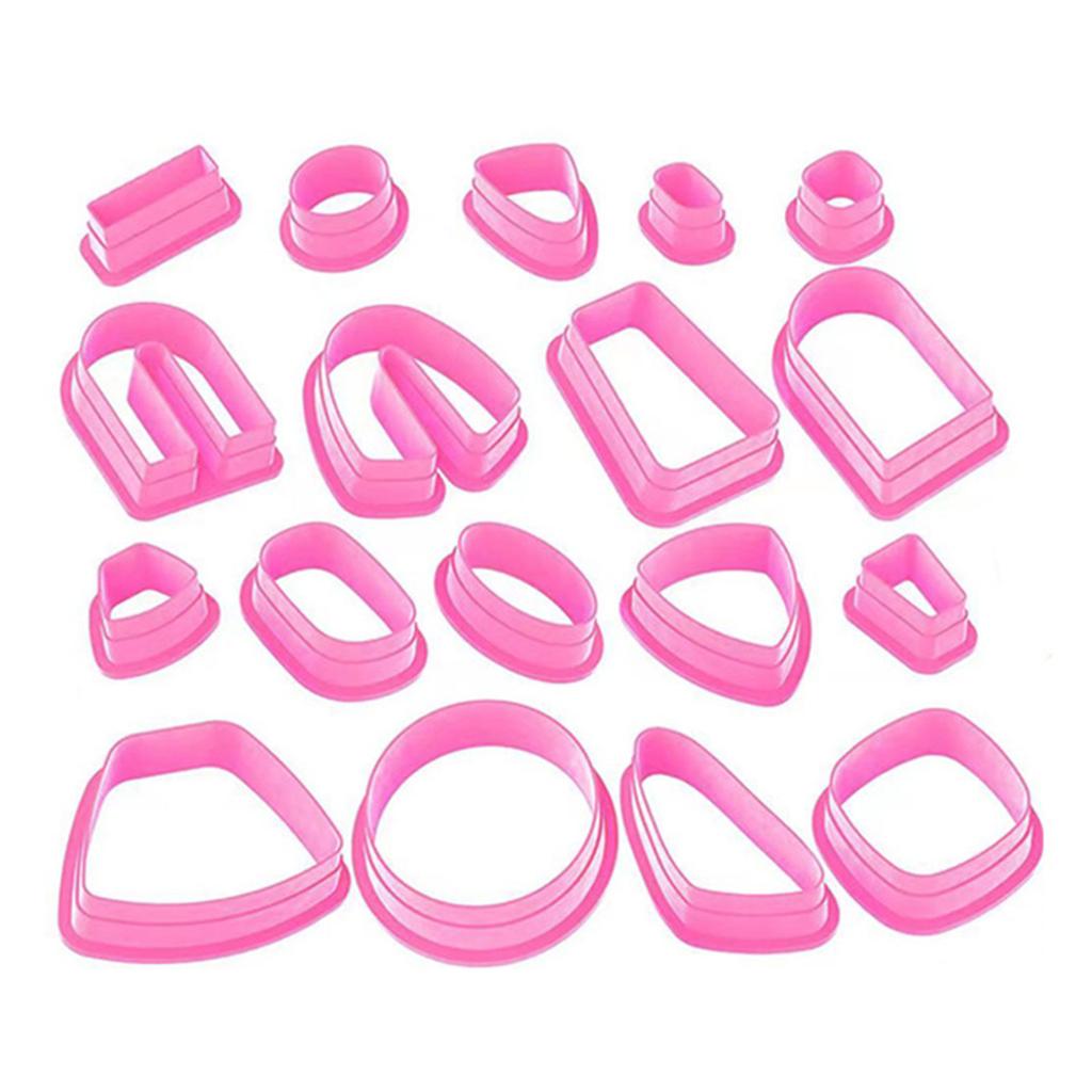 18x Frame Clay Cutters Clay Jewelry Cutters Practical Clay Earring Cutters DIY Earrings Accessories for Jewelry Making