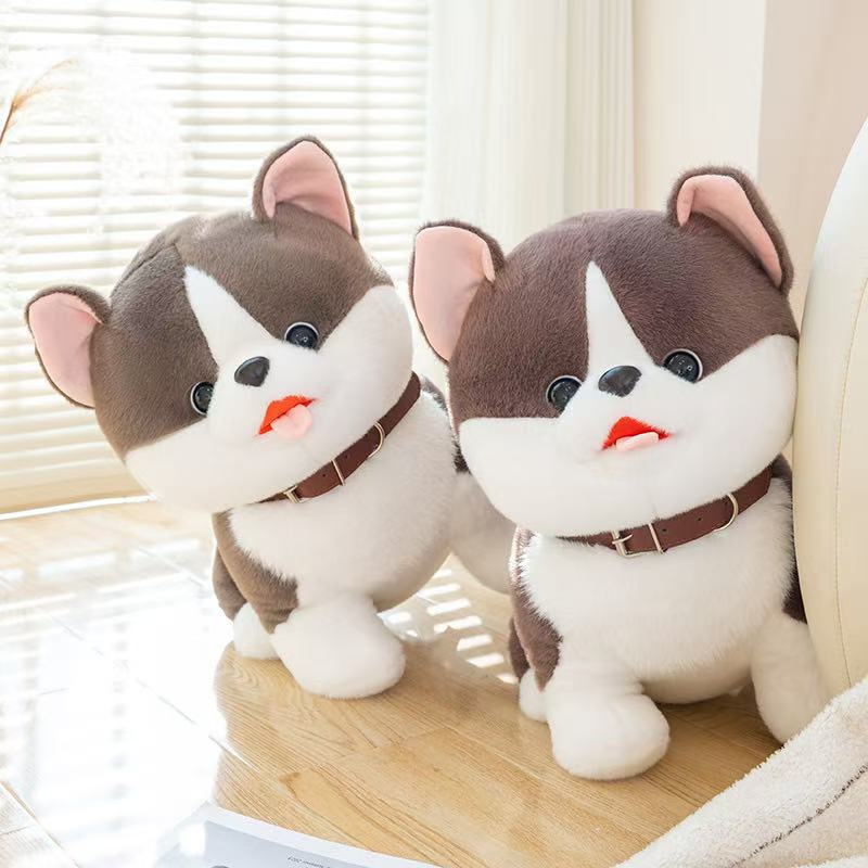 25/35cm Glückshund Puppe Stofftier Plüschtier Handgemachte Puppe Cartoon Anime Niedliches Kissen Kissen Lustiges Kindergeburtstagsgeschenk Puppe