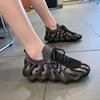 2025 Women's Shoes Fly-woven Breathable Casual Shoes Socks Shoes Octopus Mesh Dad Shoes Running Shoes Breathable and Comfortable
