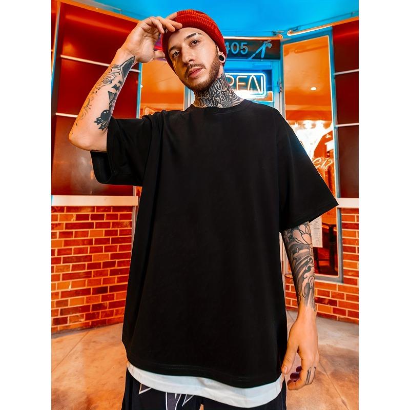 Men'S Summer Dragon Print T-Shirt - Casual Crew Neck, Loose Fit, Soft & Comfortable Fabric, Perfect for Outdoor Activities and Travel