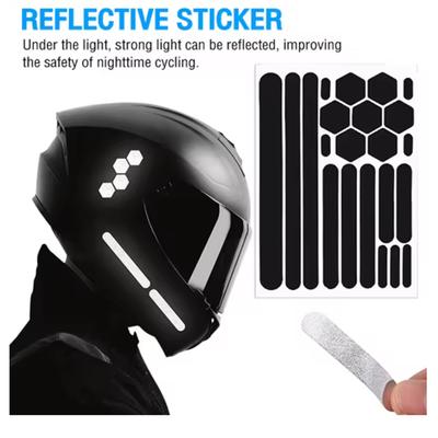 1Set Reflective Tape For Bikes Reflective Stickers And Tape Self-Adhesive Reflective Tape And Helmets Stickers For Motorcycles