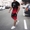 2026 Summer Men's Suit Hot Sale Large Size Casual Fashion Sportswear 3D Digital Printing Men's Short