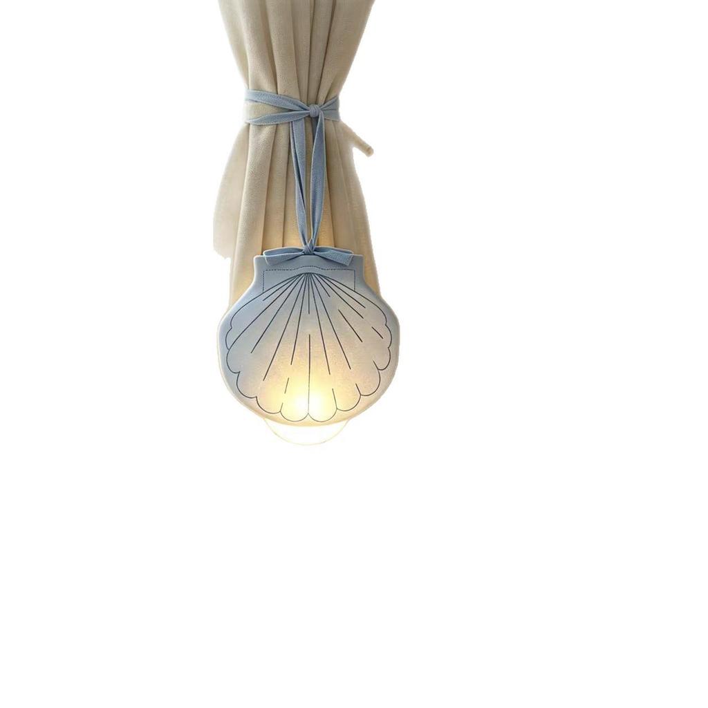 Shell Pearl Night Light: Plug-in Decorative Lamp for a Warm Bedroom Ambiance