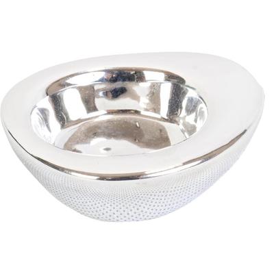 Silver Ceramic Teardrop Tealight Holder