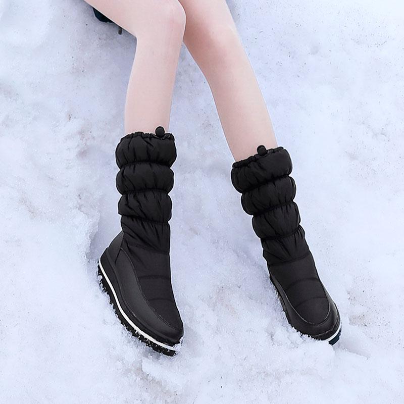 Women's snow boots winter warm and comfortable non-slip long-staple shoes large size casual cotton shoes