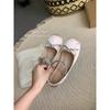 Inner height increase pink ballet single shoes women's shoes 2025 new French spring and autumn Mary Jane gentle evening shoes