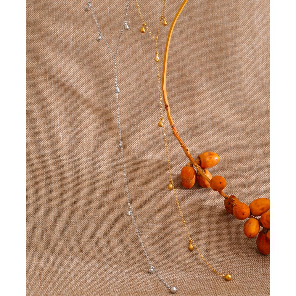 Yhpup 2026 Stainless Steel Teardrop Y Chain Long Thin Sexy Necklace for Women Summer Popular Charm Chic Jewelry Waterproof
