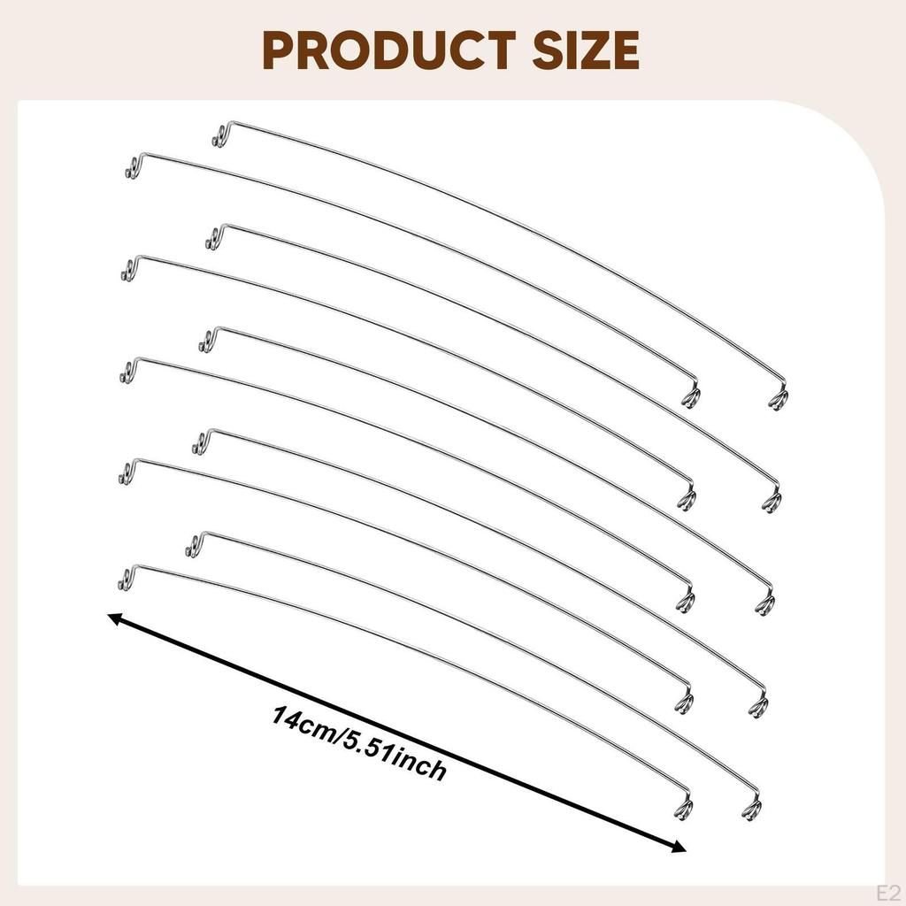 10 Pieces Cheese Wire Replacement Easy To Use Food Grade Stainless Steel Spreader Wires Cutting Cut