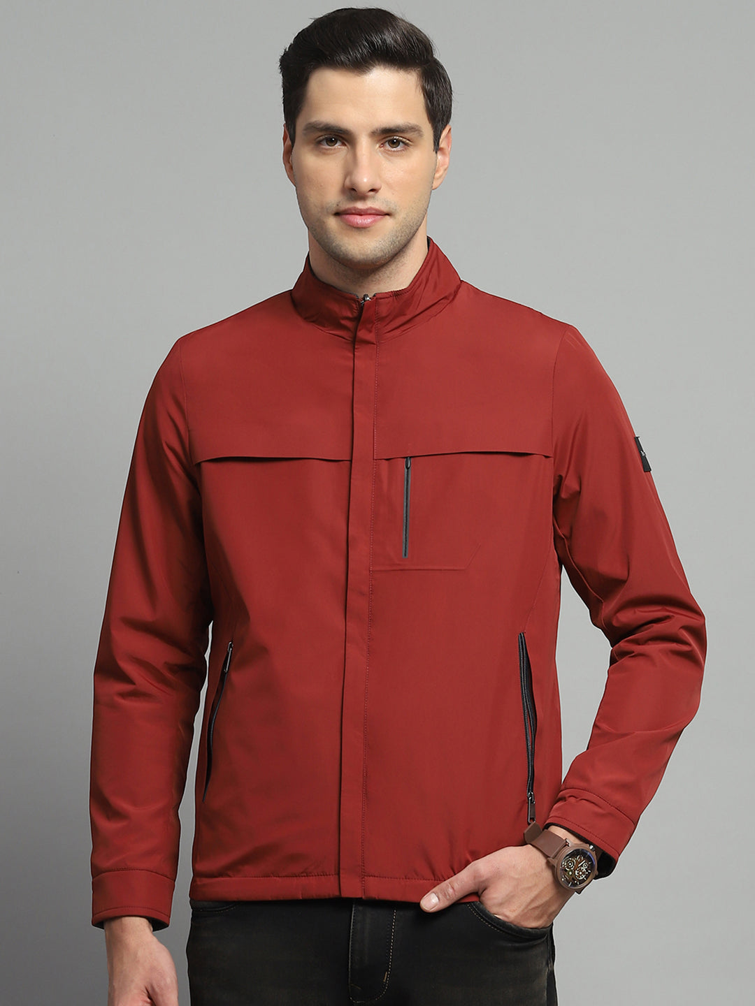 Monte Carlo Men Regular Fit D.Red Jacket XXL