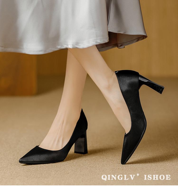 Korean Style High-End Versatile High Heels - Spring/Autumn 2025