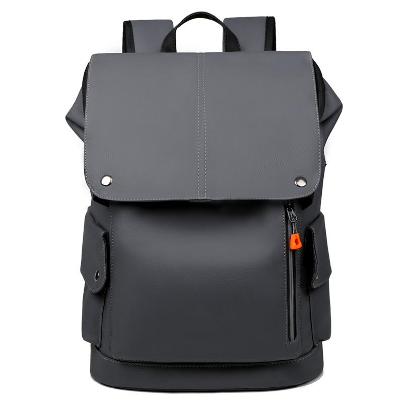 Casual Backpack Trendy Cool Business Commute Computer Bag Multi-Functional Set Tie Rod Travel Backpack серый