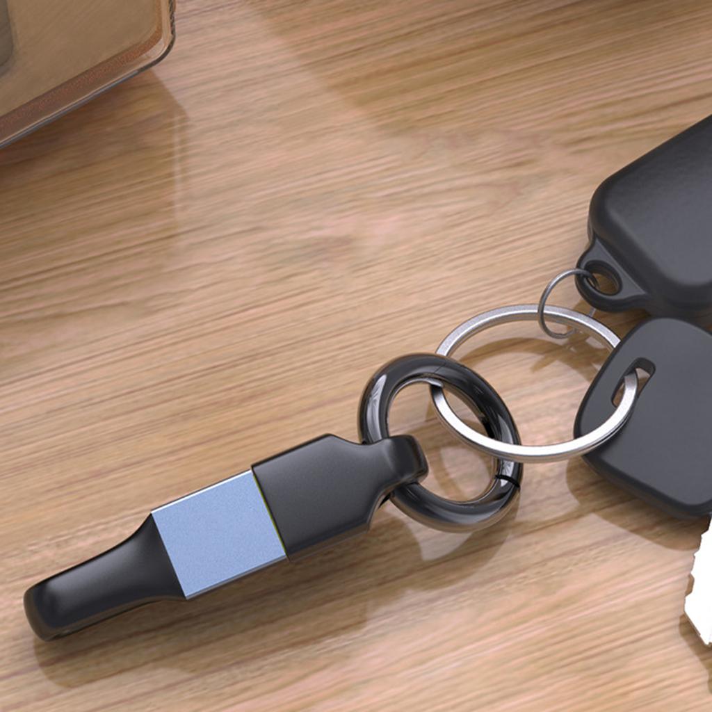 Kurzes USB Typ C Ladekabel mit Schlüsselanhänger 3A Schnellübertragung Stromkabel für tragbare Geräte